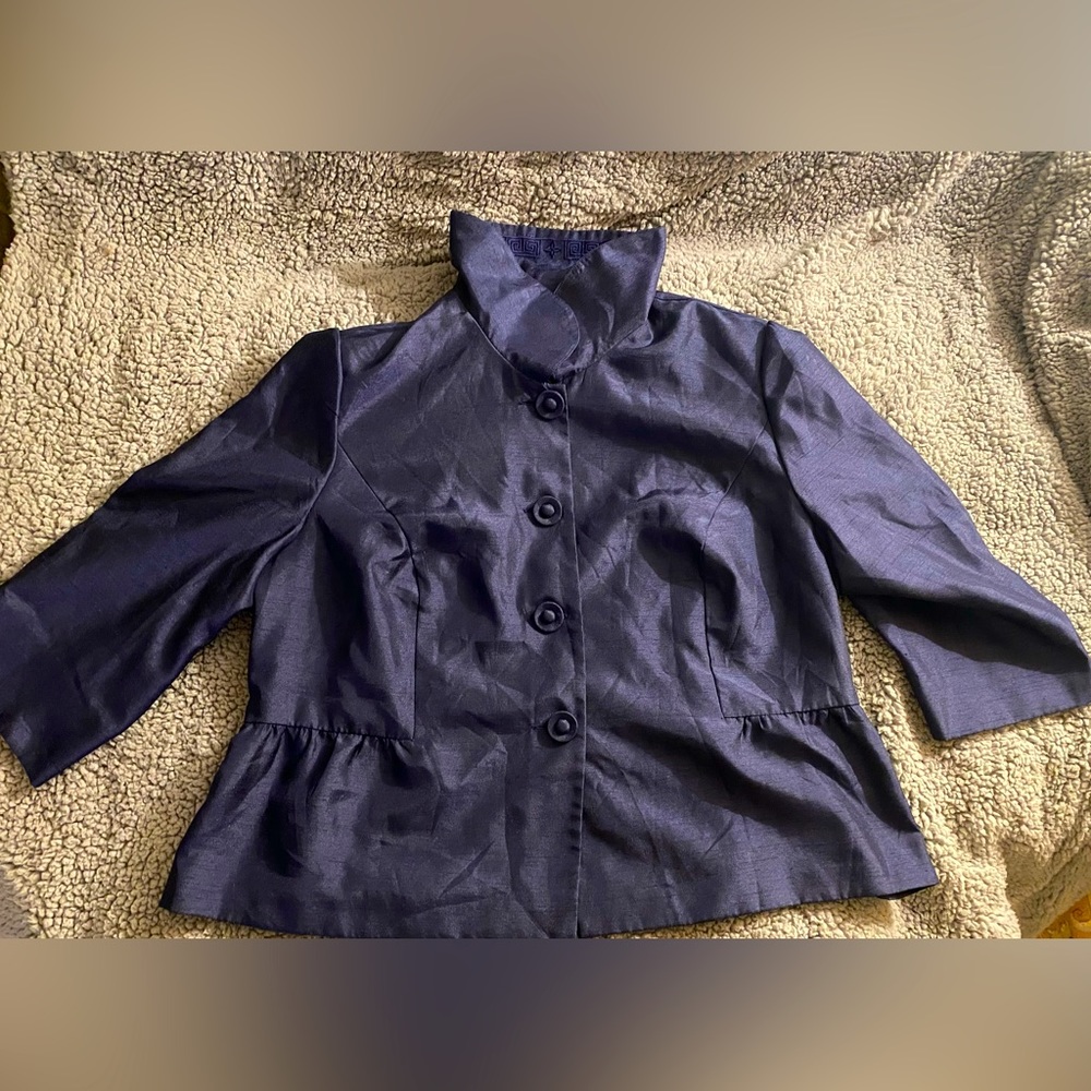 Blue Short Cape Jacket